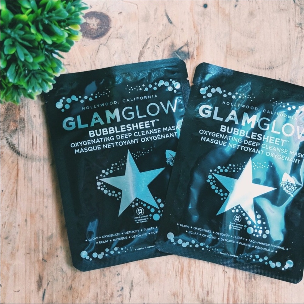 2 GlamGlow Bubble Sheet Oxygenized Face Mask - Picture 6 of 8
